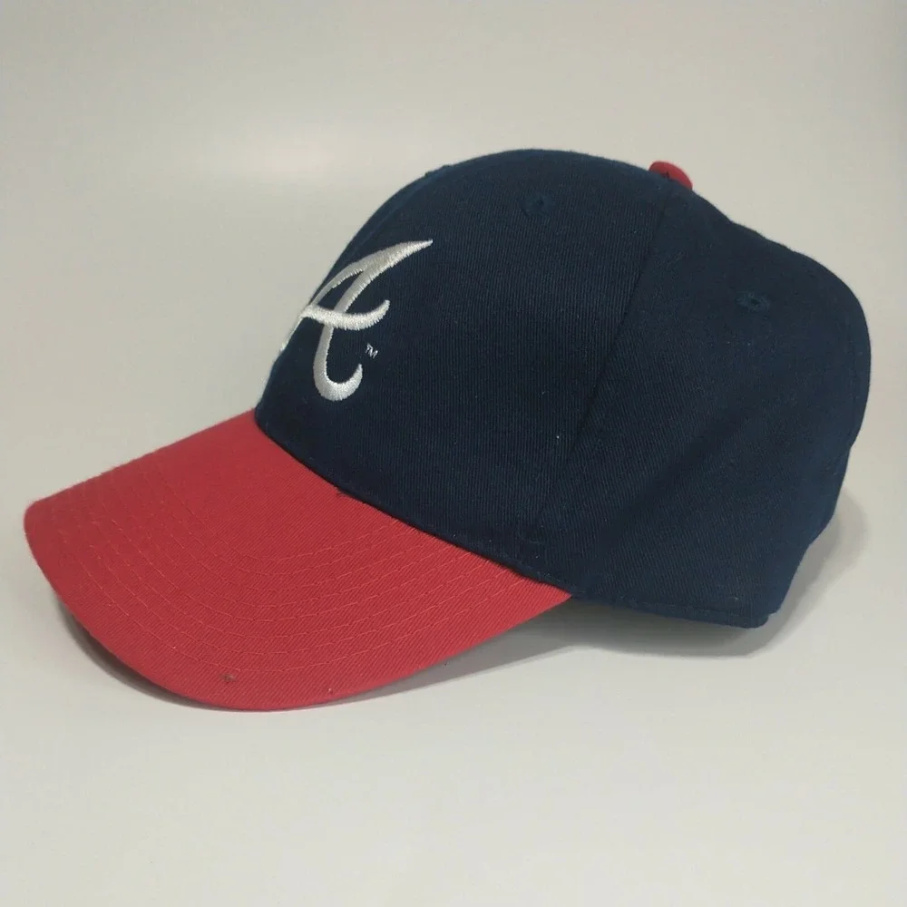HTT Atlanta Braves MLB Baseball Cap Navy Blue Red Adjustable Hat USA Cotton